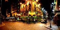 Dublino Temple Bar notturno