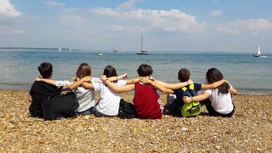 gruppo spiaggia gran bretagna