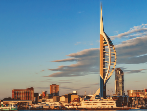 Portsmouth_spinnaker tower tramonto Portsmouth_spinnaker tower tramonto