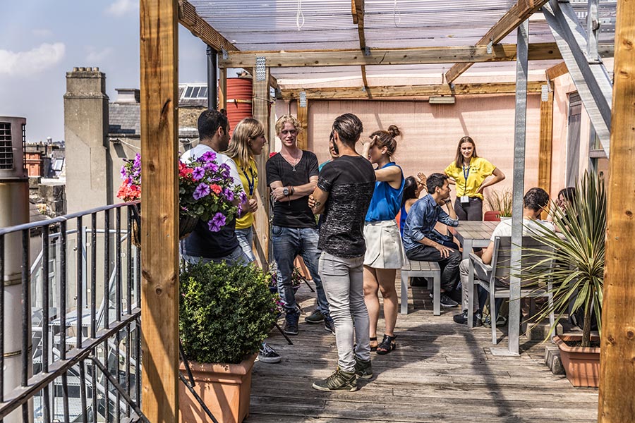 CES Dublin Terrace La terrazza della scuola CES di Dublino