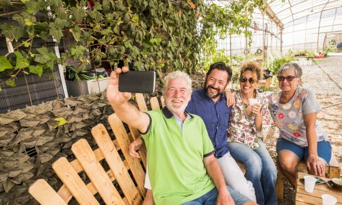 Famiglia e amici corsi senior Momento di relax per Soggiorni Studio speciale 50+
