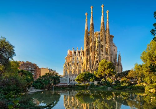 Sagrada Familia cathedral in Barcelona, Spain