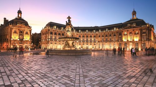 Place De La Bourse in Bordeaux, France. A Unesco World Heritage Place De La Bourse in Bordeaux, France. A Unesco World Heritage