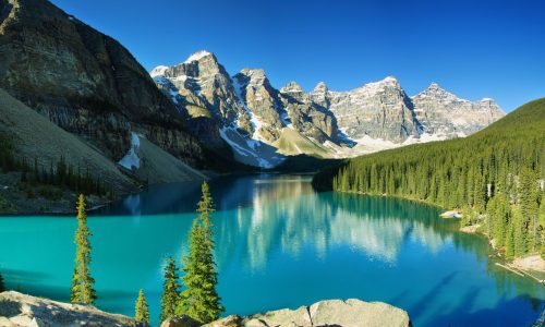 Lake Moraine, Banff national park Lake Moraine panorama, Banff national park