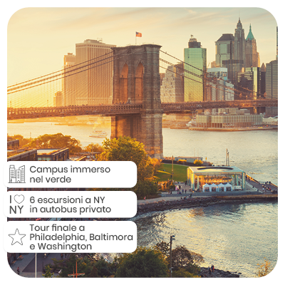 Vivi la tua vacanza studio negli Stati Uniti con il programma New York + Independence Tour
