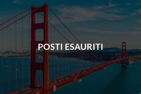 Posti esauriti per la vacanza studio estate inpsieme a San Francisco