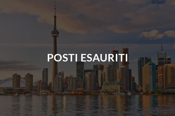 posti esauriti per la vacanza studio estate inpsieme a Toronto